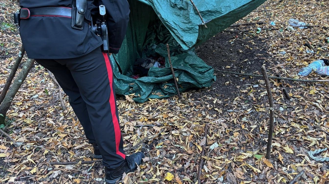 Sommario: Carabinieri smantellano bivacco di spacciatori nei boschi di Santa Lucia, in lotta contro il crescente fenomeno dello spaccio. Blitz all'alba, fuga dei sospetti, bonifica dell'area. Attività di contrasto verranno estese nel comprensorio narnese.