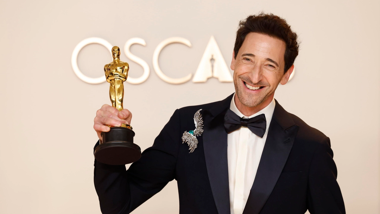 L'Oscar ad Adrien Brody (Foto Ansa)