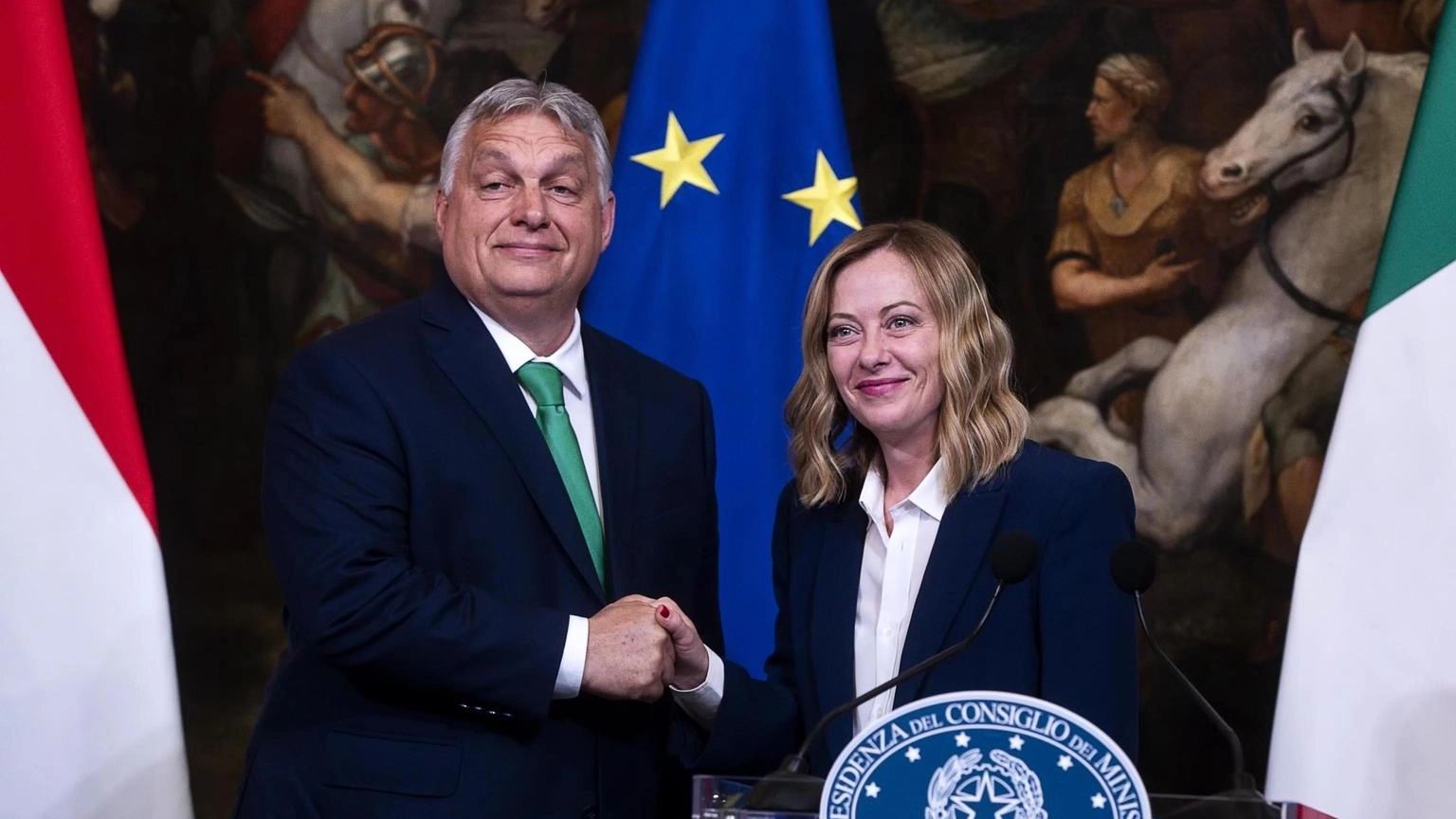 Orban, 'Meloni come una sorella,insieme apriamo nuova era'