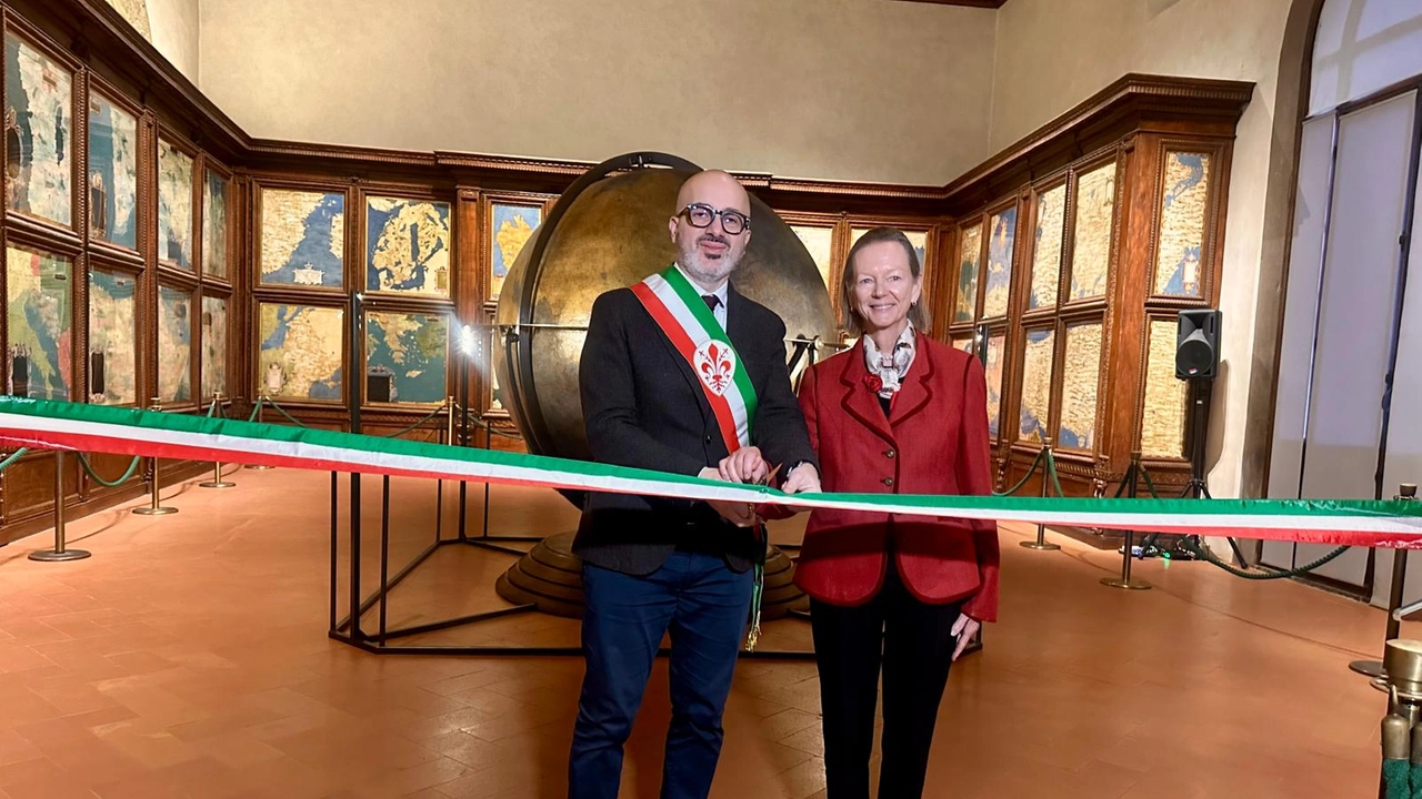 L'inaugurazione della sala delle Carte geografiche