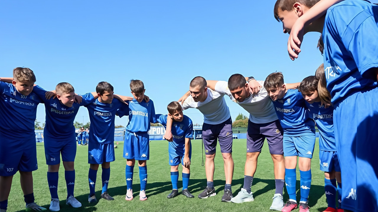 Piccoli calciatori al Centro Sportivo di Monteboro (Foto Empoli Fc)