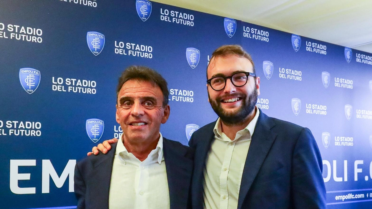 Il presidente dell’Empoli Fc Fabrizio Corsi con il sindaco Alessio Mantellassi