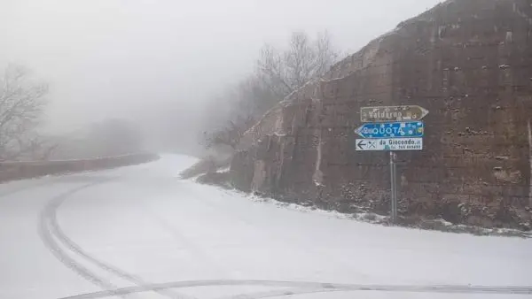 Arriva la neve sul Pratomagno