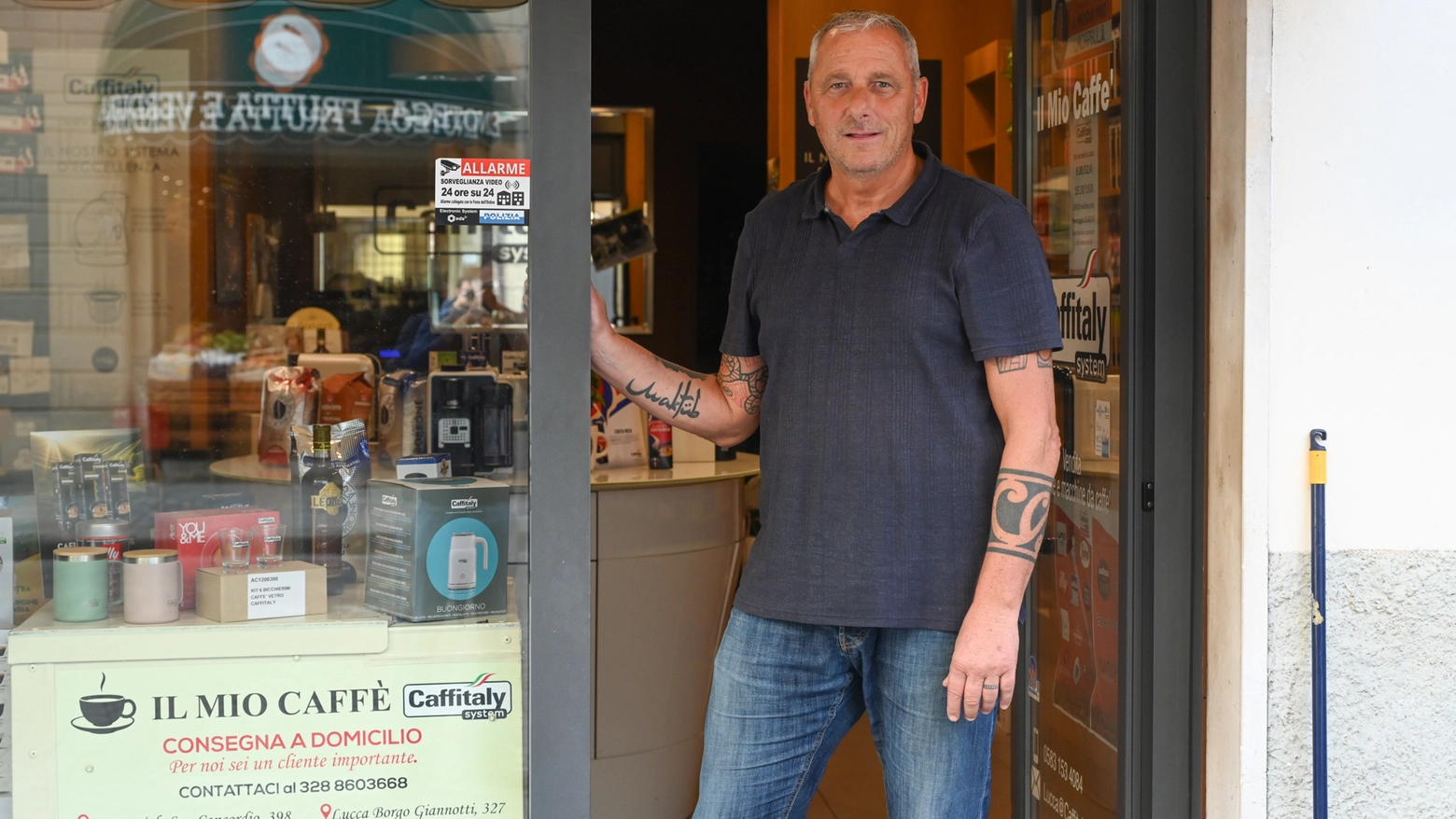 Alfredo Cardella, del negozio “Il Mio Caffè“ (Foto Alcide)