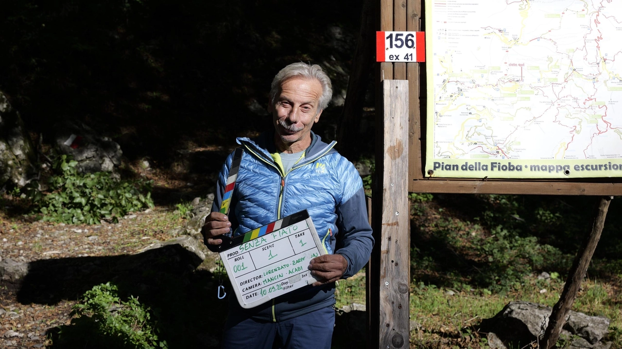 Le riprese all’Orto botanico di Pian della Fioba con il Cai e l’attore ecologista Giovanni Storti .