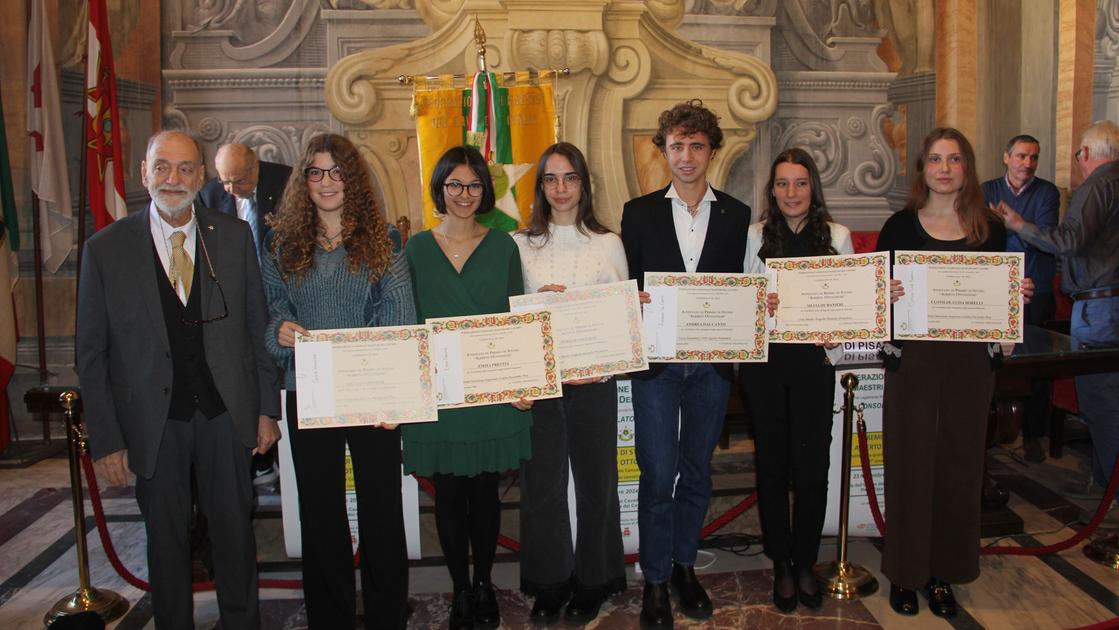 Talento e merito scolastico: consegnato il Premio Ottolenghi a 6 studenti pisani