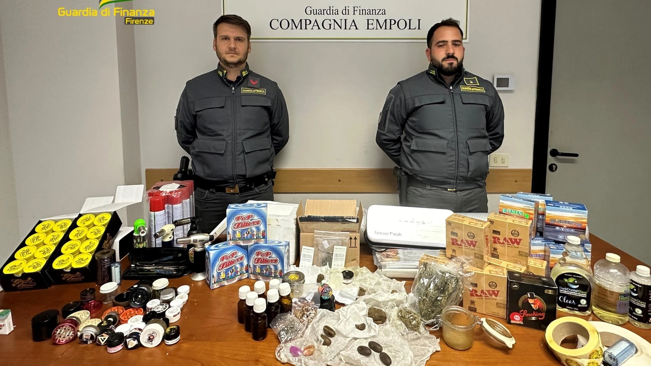 La droga sequestrata ad Empoli