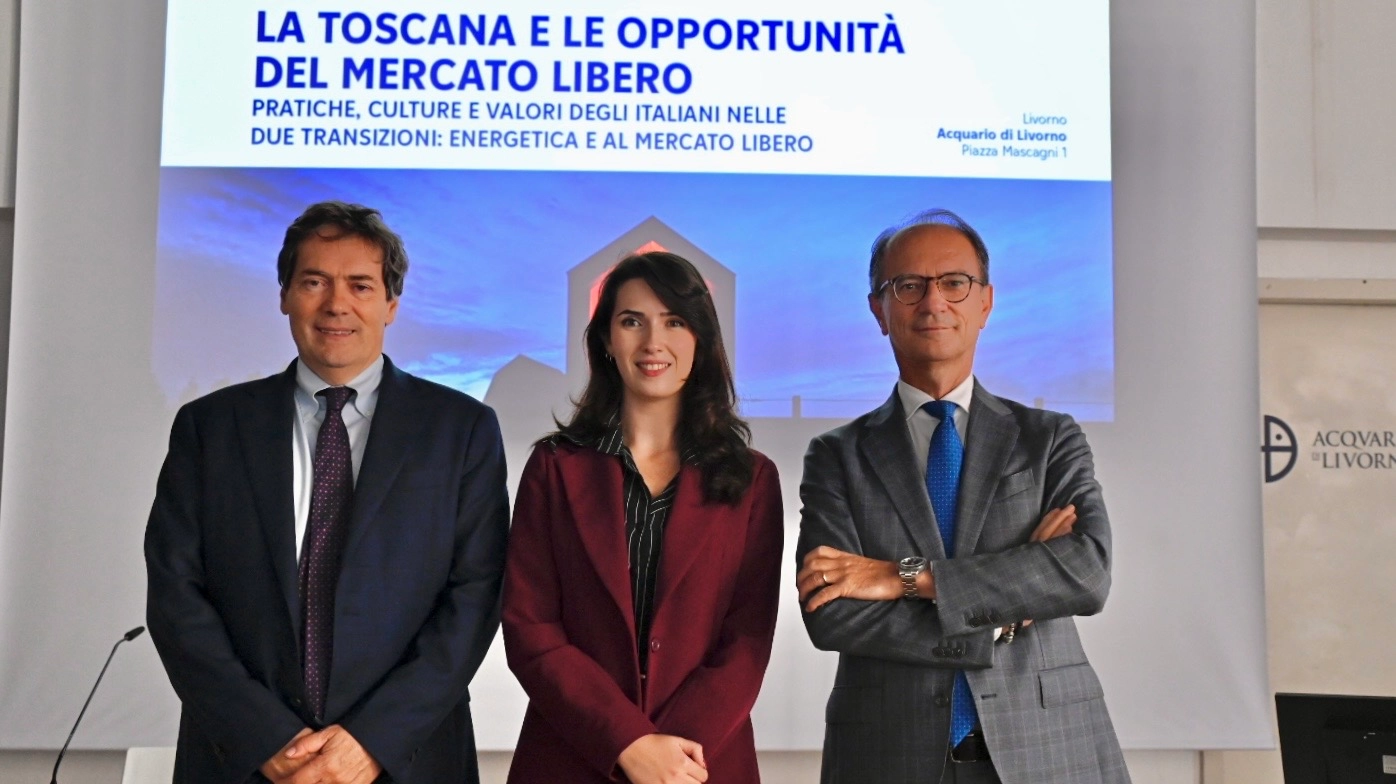 Da sinistra Francesco Maietta e Sara Lena (Censis) e Massimo Quaglini (Edison)