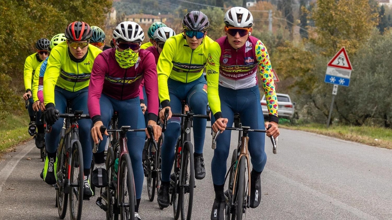 Team Ballerini. Sul Montalbano la prima pedalata