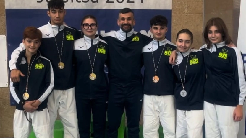 Gli agonisti dell'Accademia Prato Ju-jitsu