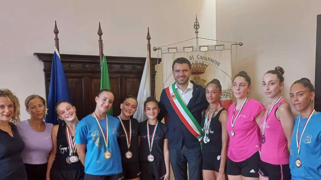 Il sindaco Del Chiar. o ha incontrato le atlete del Gym Star