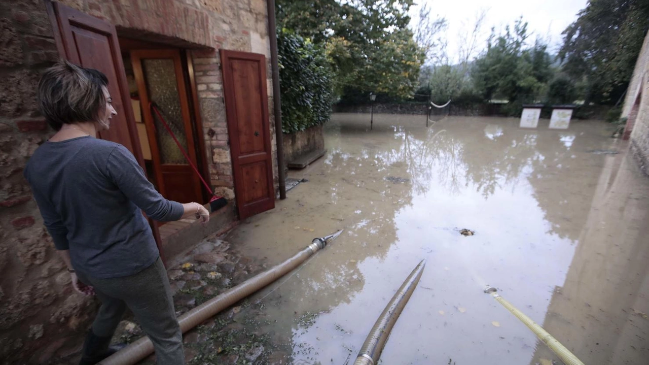 Una delle aree senesi colpita dall’alluvione del 17 ottobre