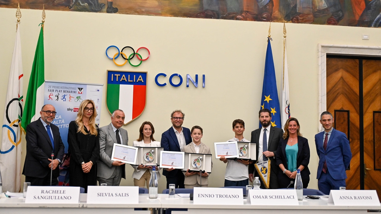 Premio Internazionale Fair Play Menarini Svelati al CONI i vincitori della 28° Edizione