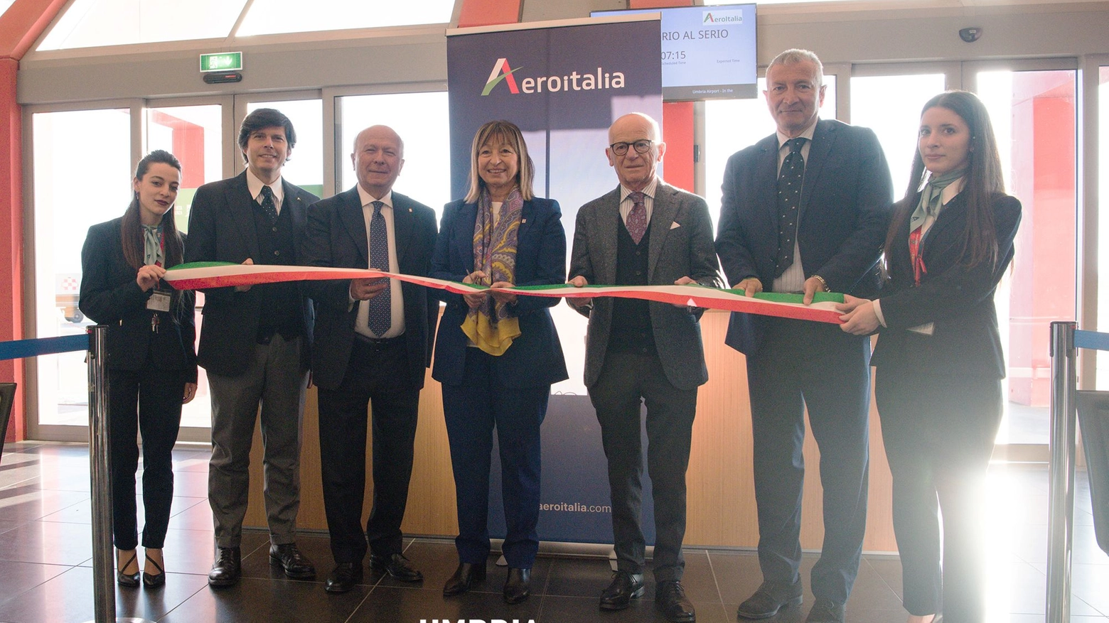 Inaugurazione del volo Perugia-Bergamo