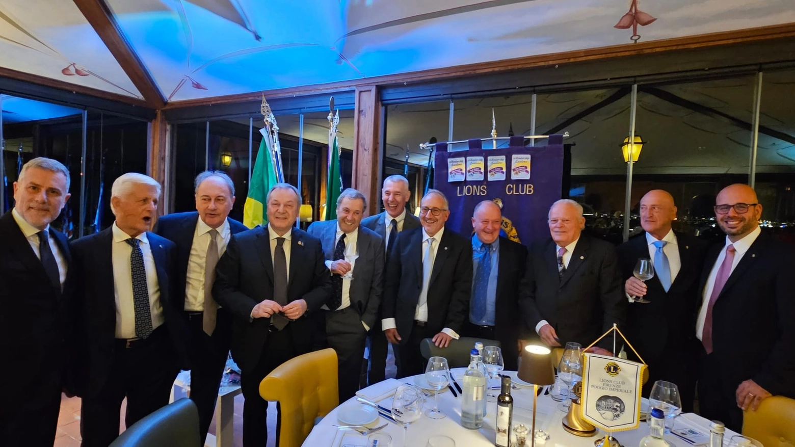 Tanti amici Lions festeggiano l'apertura di annata del Club Firenze Poggio imperiale