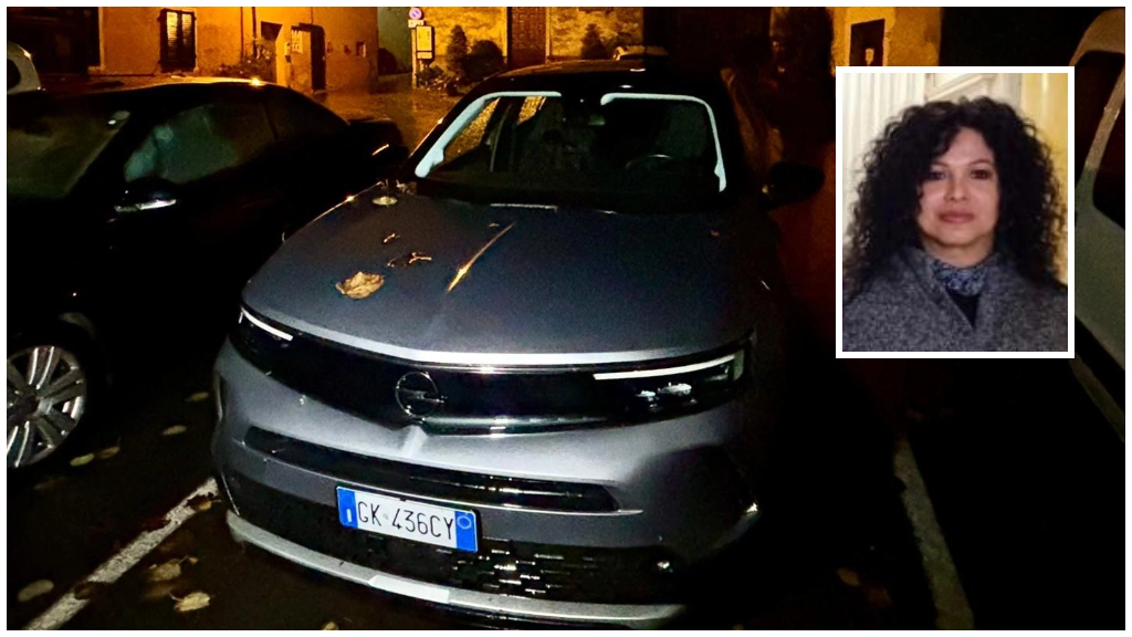 La Opel Mokka della donna uccisa, trovata a duecento metri dalla casa dove c'era il corpo della 54enne (Bongianni / Fotocronache Germogli)