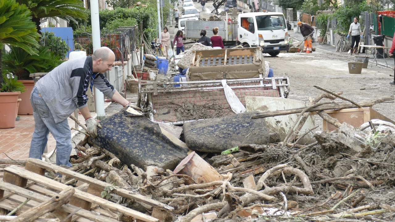 La devastazione lasciata dall'alluvione