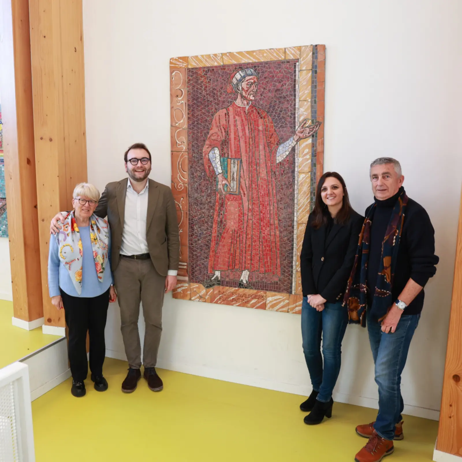 Due murales dal Centro diurno di Cerbaiola ora in mostra alla scuola di Marcignana