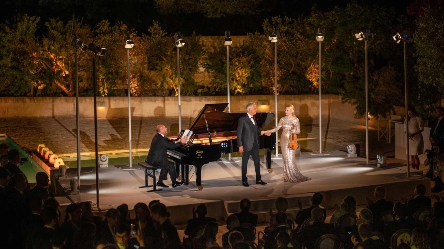 Andrea Bocelli, portabandiera della musica italiana al G7