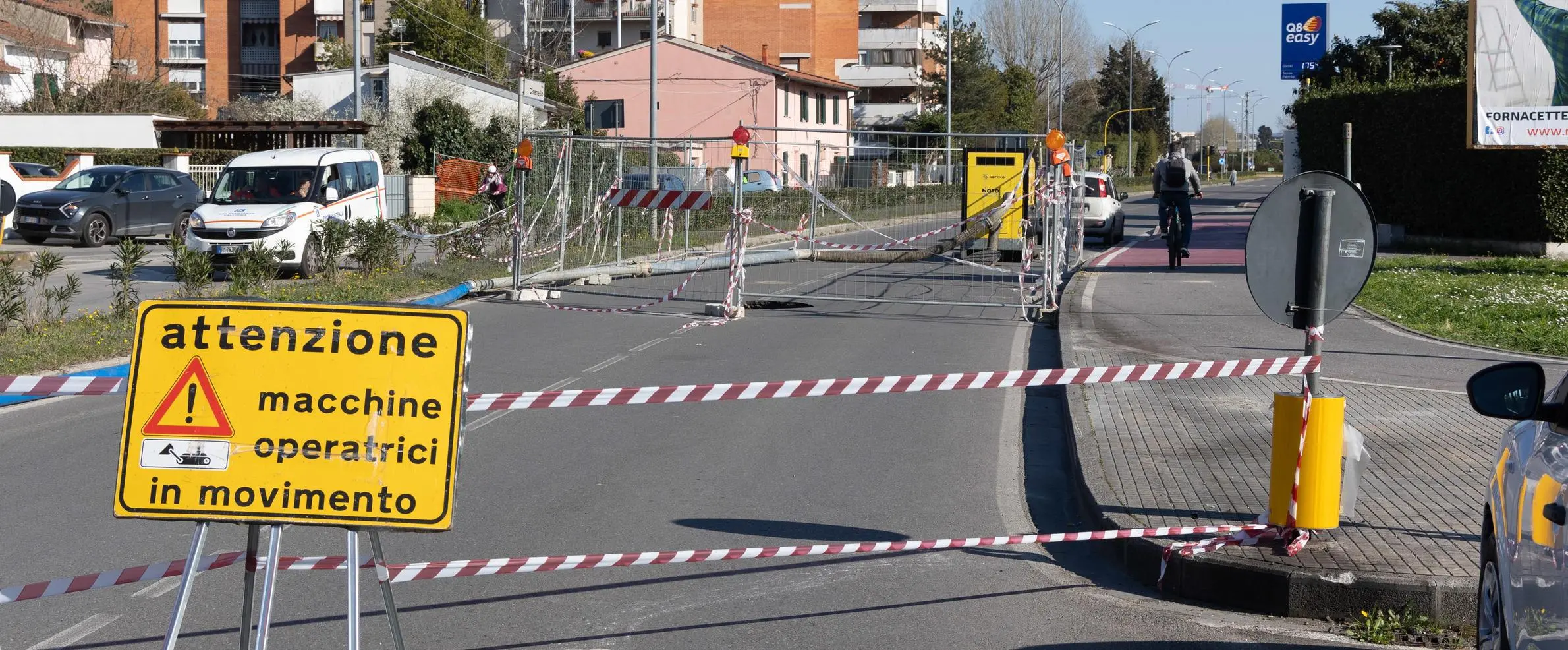 Gimcana centro-Cisanello. Tra ‘rossi’, code e deviazioni