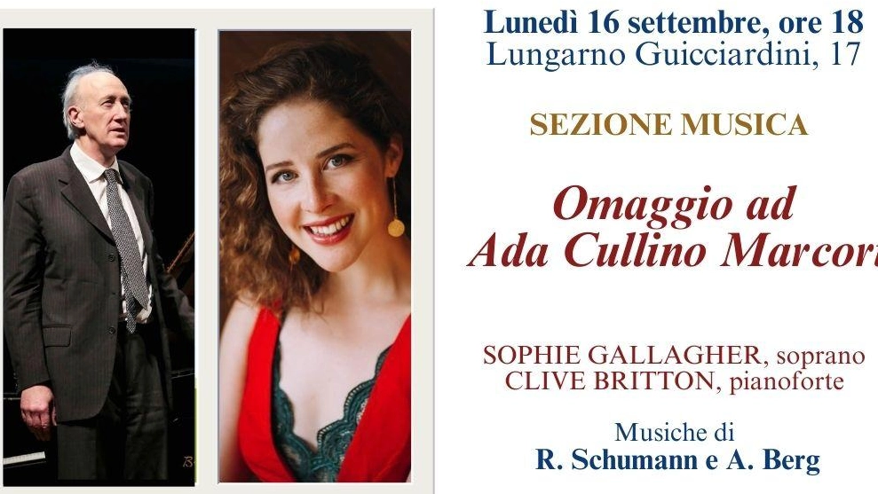 La locandina dello spettacolo musicale al Lyceum Club Firenze