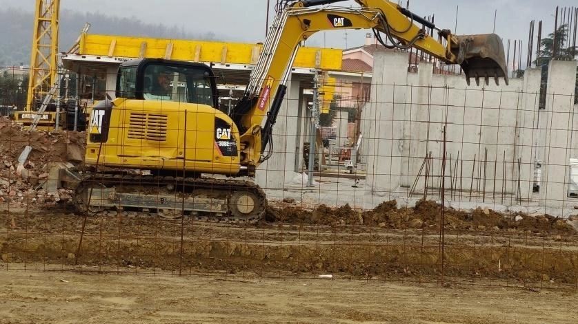 La prima parte del cantiere già aperto