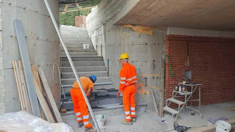 L’interno del sottopasso di piazzale Ricasoli