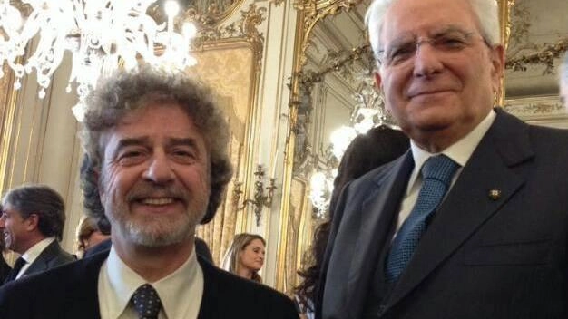 Massimo Porciani, presidente regionale del Comitato Italiano Paralimpico, insieme al Presidente della Repubblica, Sergio Mattarella