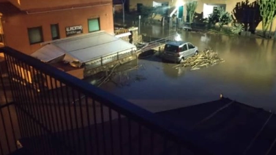 Il maltempo che si è abbatutto sull'Isola del Giglio ha provocato diversi disagi e allagamenti (Fonte: meteo arcipelago toscano)