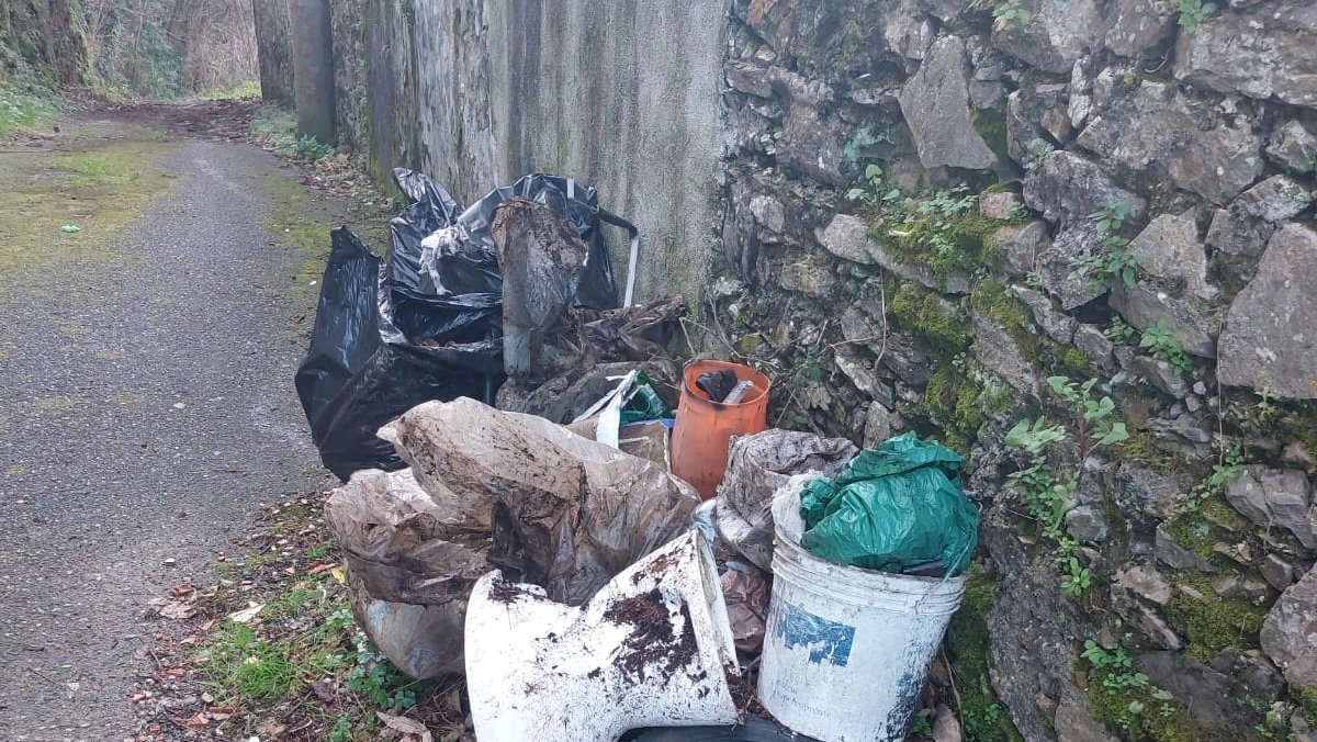 Sacchi abbandonati al cimitero storico di Trebiano, scatta la sanzione