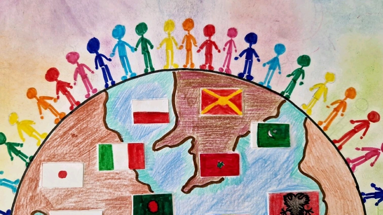 L’inclusione vista dai bambini della 4 A e riassunta nel loro disegno