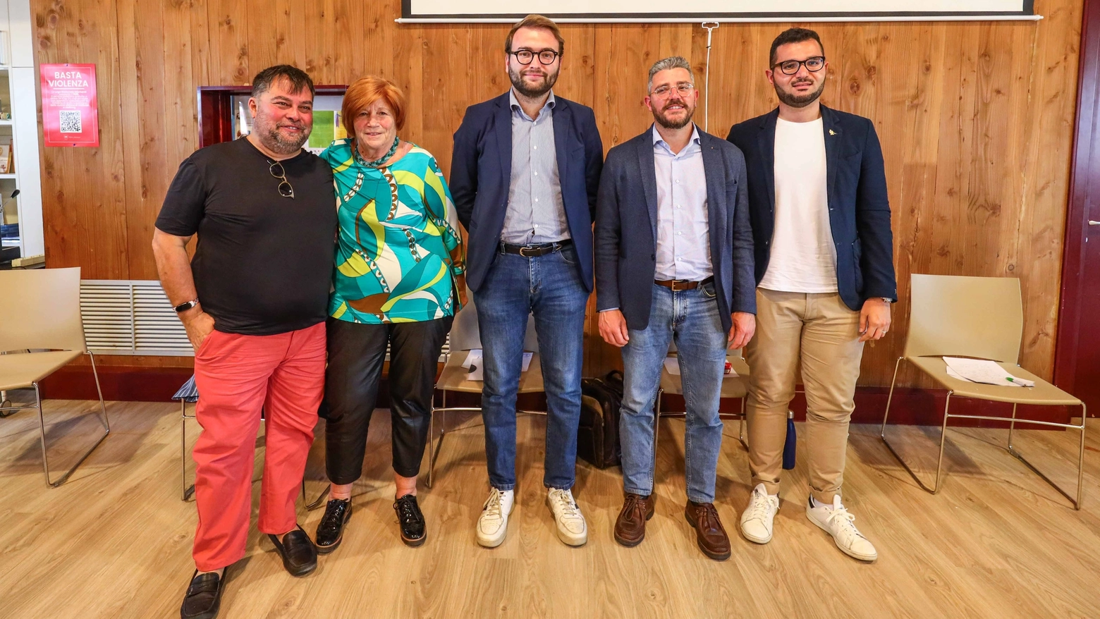 I cinque candidati sindaco di Empoli al dibattito pubblico organizzato da La Nazione (Gasperini/FotoGermogli)