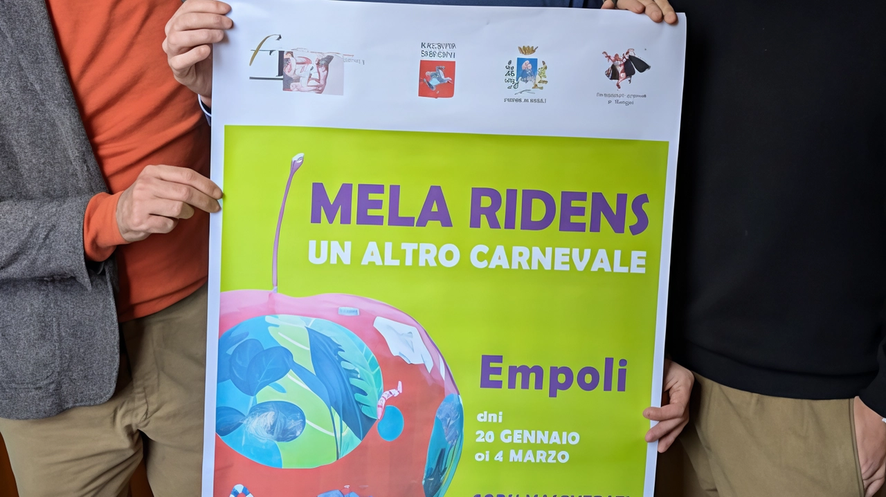 L’evento del Carnevale “Mela Ridens“ è stato presentato in Comune. Da sinistra: l’assessore Bellucci, il sindaco Mantellassi e l’assessore Bensi