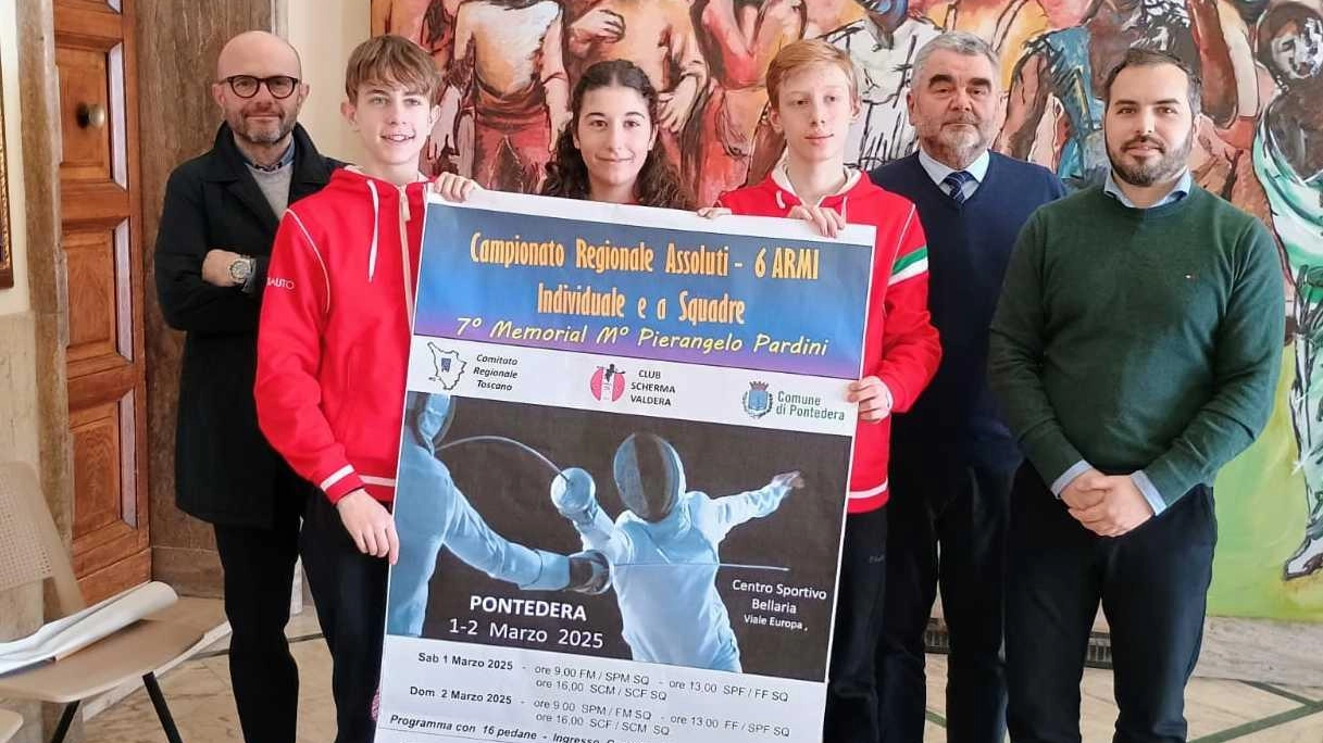 La presentazione dell’evento della scherma che andrà in scena al centro sportivo Bellaria sabato e domenica