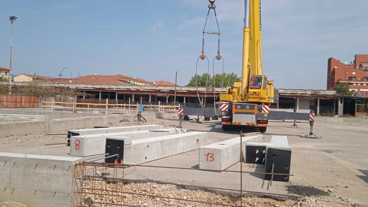 Il cantiere del PalAcqua