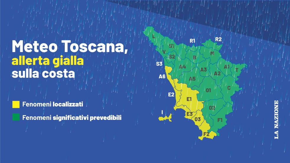 Meteo Toscana, Allerta Gialla Per Pioggia E Temporali Su Costa ...