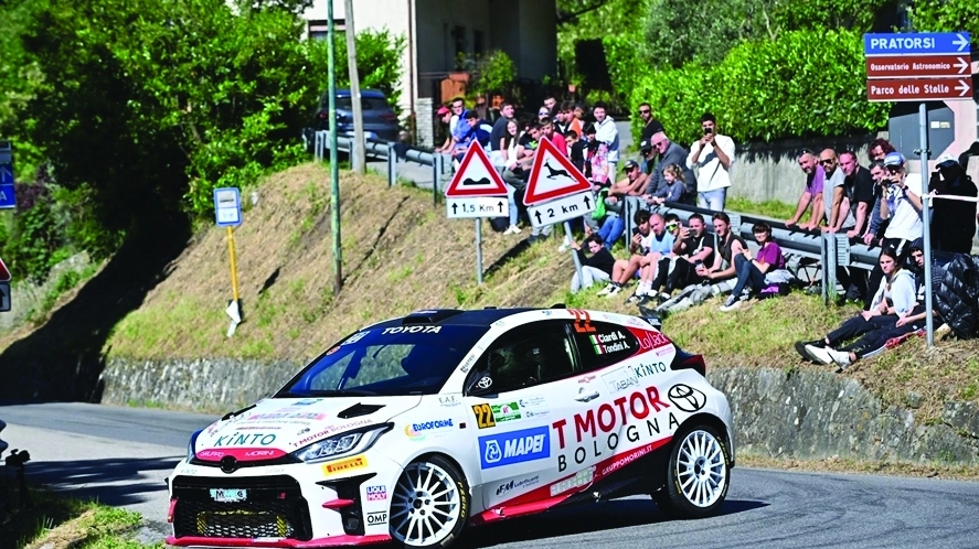 Daniele Silvestri su Peugeot 208 Rally4, tra i protagonisti del Rally degli Abeti 2024