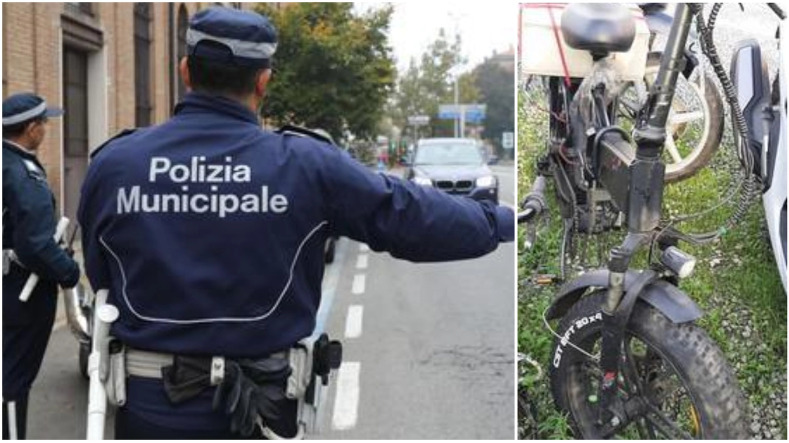 Le bici truccate scoperte dalla municipale