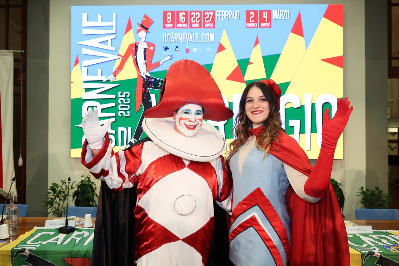 La presentazione del Carnevale di Viareggio (Foto Giuseppe Cabras / New Press Photo)