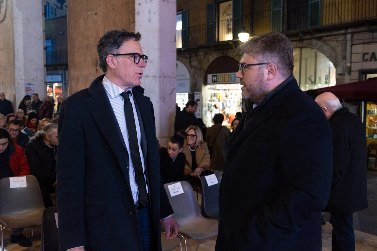 Matteo Cecchelli e Michele Conti alla presentazione del progetto (foto di Enrico Mattia Del Punta)