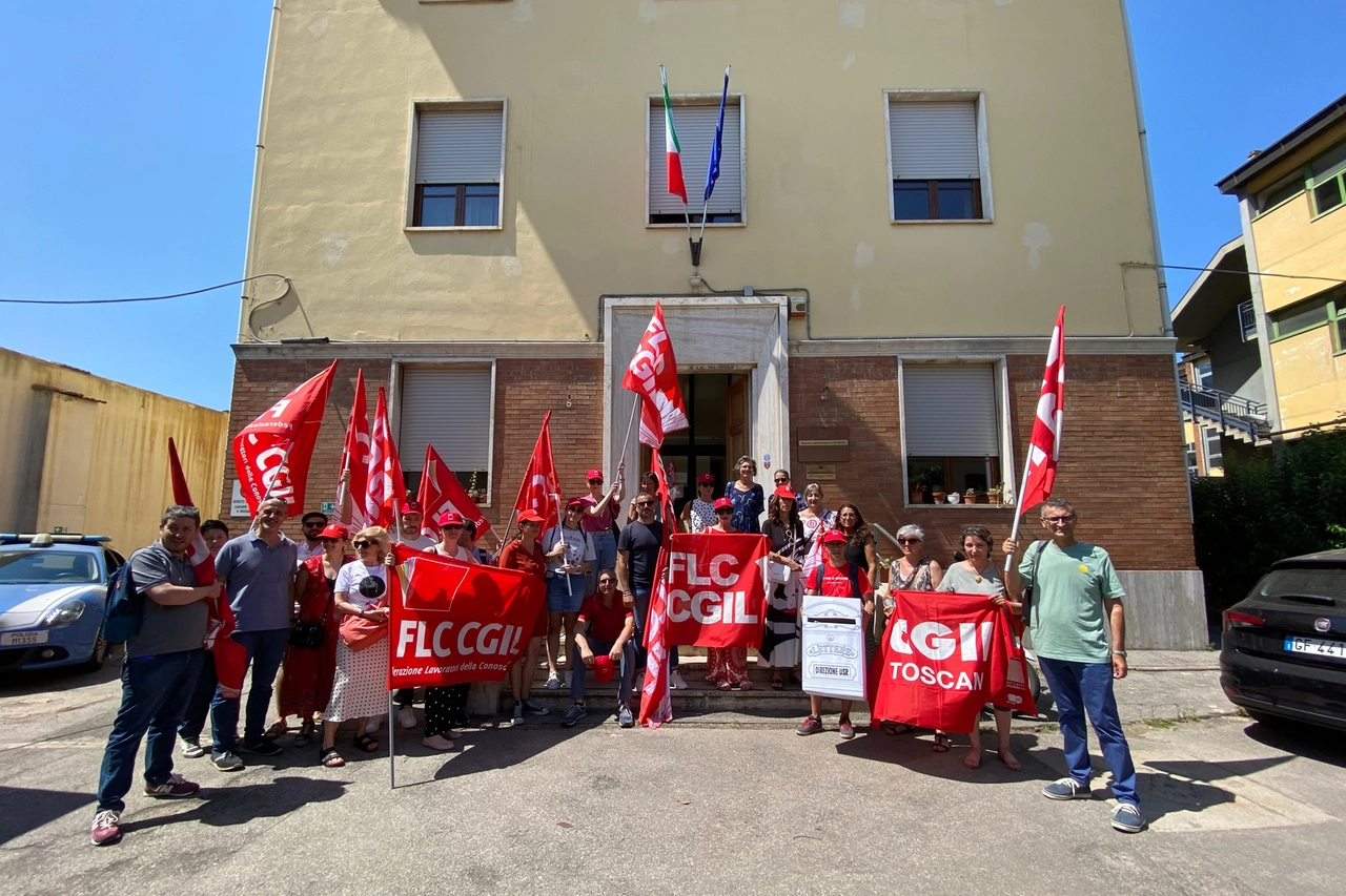 La protesta della Cgil