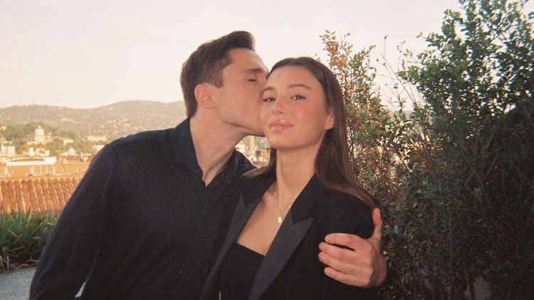 Federico Chiesa con Lucia Bramani (Foto tratta dal profilo Instagram del calciatore)
