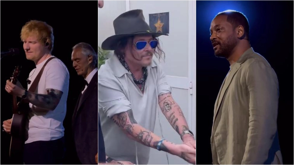 Will Smith, Ed Sheeran, Johnny Depp: incredibile parata di stelle a Lajatico con Bocelli