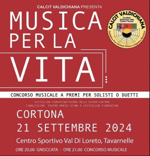 Cortona, fa tappa a Tavarnelle l’edizione 2024 di «Musica per la vita»