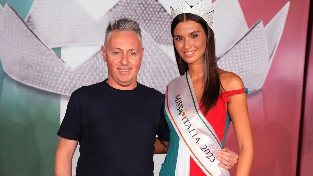 Paolo Antilli con Miss Italia in carica, Francesca Bergesio