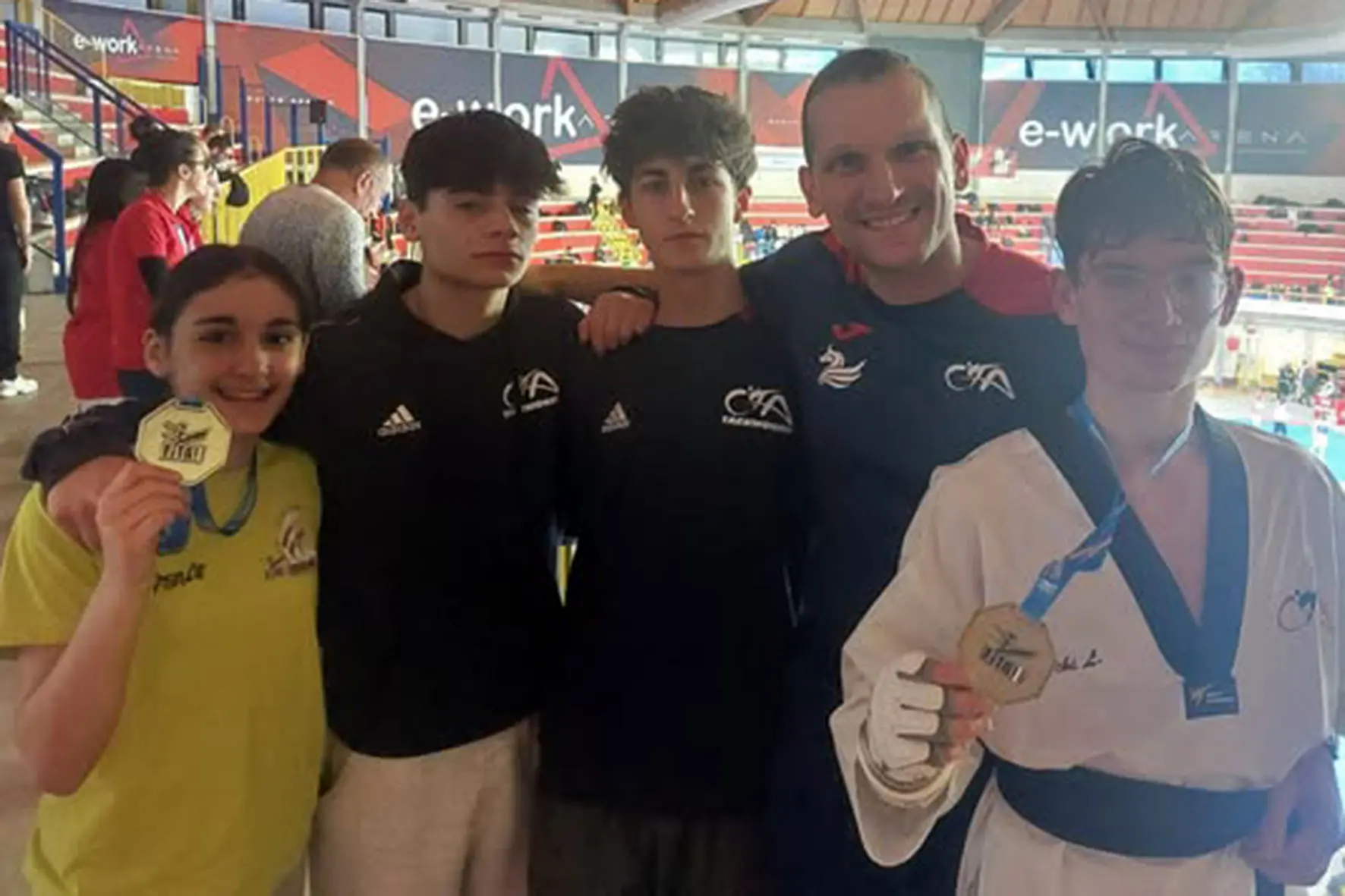 Il Centro Taekwondo Arezzo ha festeggiato due ori alla Insubria Cup