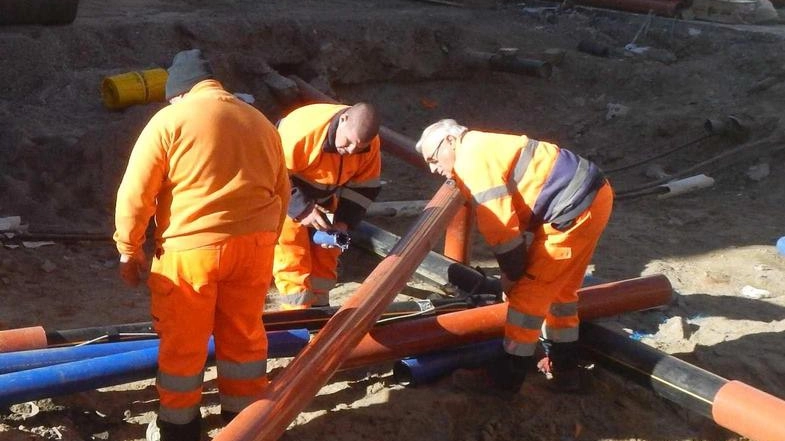 I lavori di riqualificazione in via Mazzini