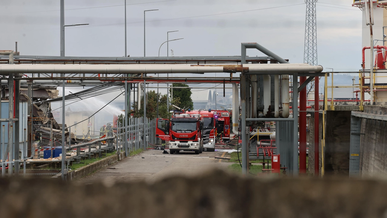 I vigili del fuoco intervenuti