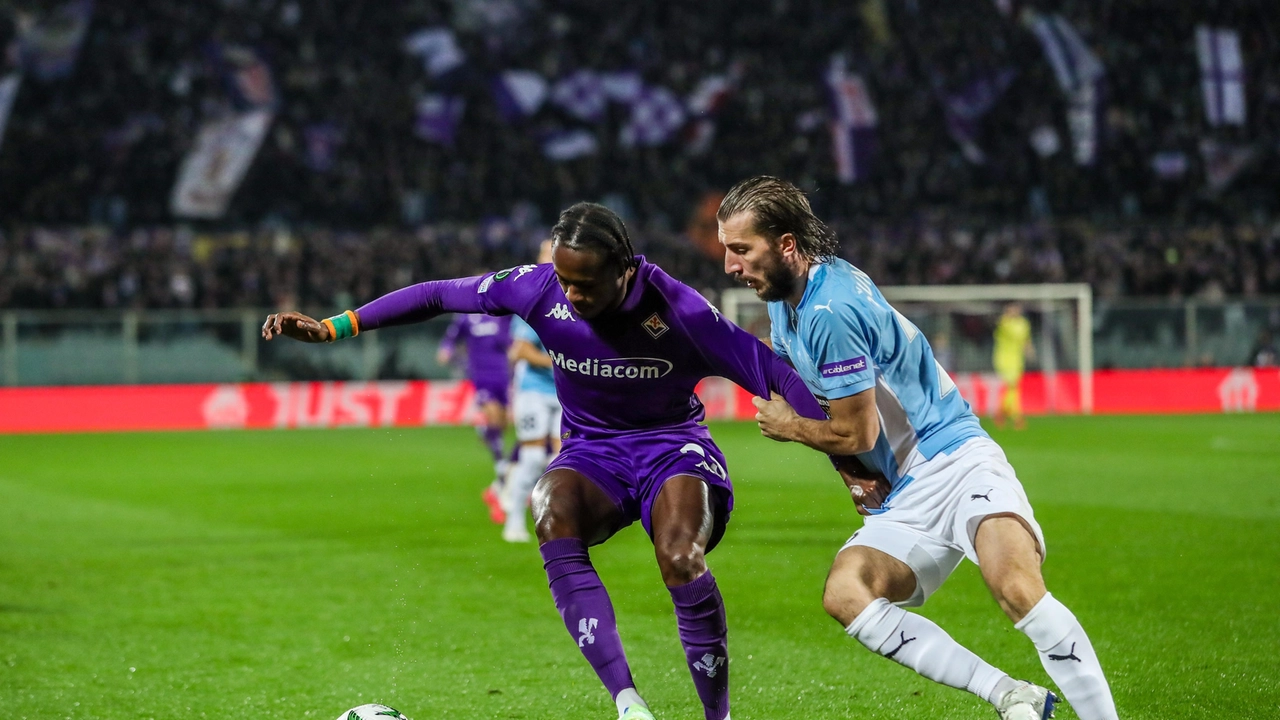 Kouame in azione contro il Pafos (Davide Franco/Fotocronache Germogli)