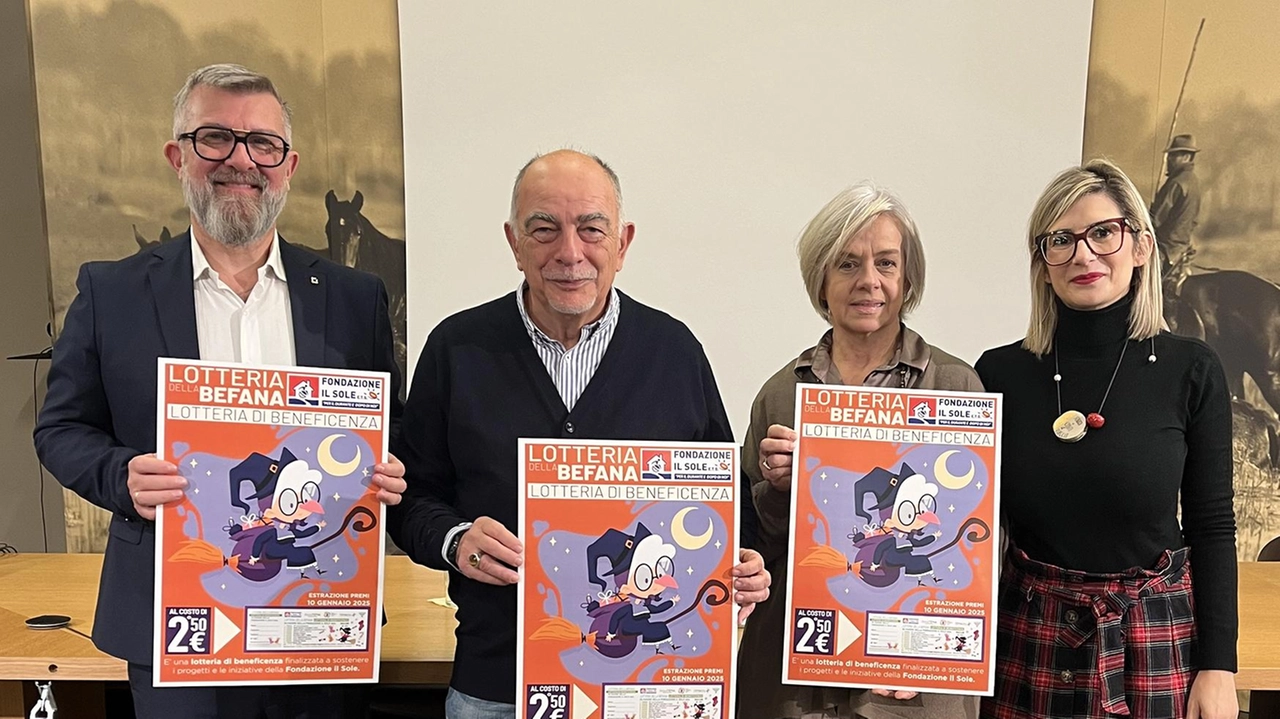 La Fondazione Il Sole Ets organizza la "lotteria della Befana" per raccogliere fondi a favore delle persone con disabilità. Vendita dei biglietti grazie a Banca Tema, estrazione il 10 gennaio. Premi in palio e punti vendita elencati.